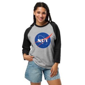 Nut NASA 3/4 sleeve raglan shirt